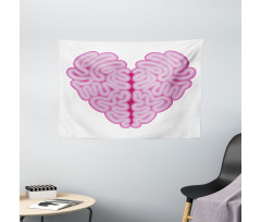 Brain Look Simple Heart Wide Tapestry