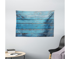 Watercolor Wooden Planks Wide Tapestry