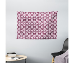 Vintage Tile Floral Wide Tapestry