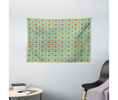 Geometric Modern Rounds Wide Tapestry