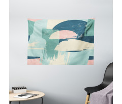 Modern Style Abstraction Wide Tapestry