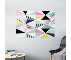 Memphis Geometrical Funky Wide Tapestry