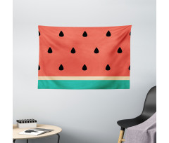 Minimalistic Watermelon Art Wide Tapestry