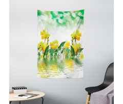 Daffodil Garden Art on Water Tapestry