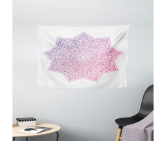 Oriental Yoga Round Wide Tapestry