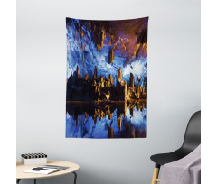 Cave Formation Reflection Tapestry