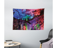 Rainbow Colored Rock Wide Tapestry