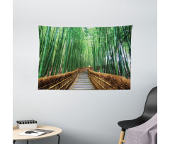 Tropical Exotic Scenery Wide Tapestry