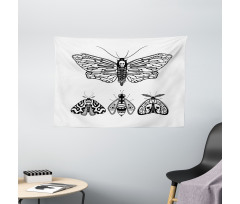 Minimalist Wings Art Wide Tapestry