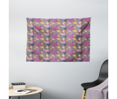 Jungle Wild Petals Island Wide Tapestry