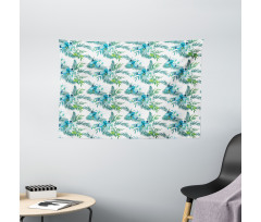 Floral Watercolor Nature Wide Tapestry