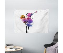 Vibrant Flowering Plant Wide Tapestry