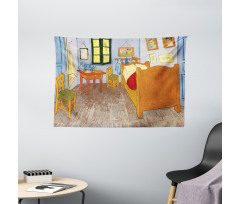 Painting of Room Interior Wide Tapestry
