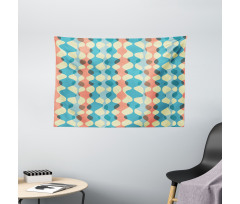 Vintage Colors Fifties Wide Tapestry