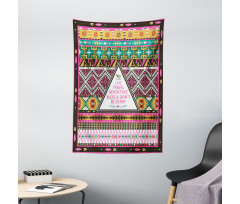 Folkloric Ornaments Boho Tapestry