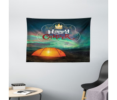 Aurora Borealis Tent Wide Tapestry