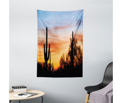 Desert Cactus Wild West Tapestry