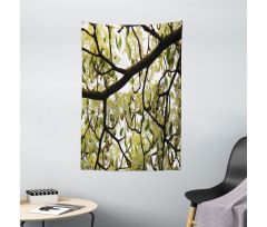 Close up Leafy Branches Photo Tapestry