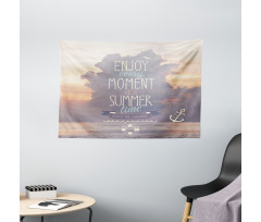 Dream Words Summer Time Art Wide Tapestry