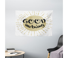 Cartoon Sun Wide Tapestry