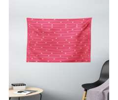 Parallel Pinkish Waves Wide Tapestry