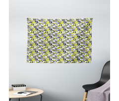 Contemporary Mosaic Wide Tapestry