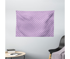 Monochrome Triangular Art Wide Tapestry