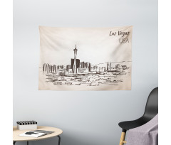 Nevada State Hand Drawn Wide Tapestry