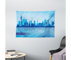 American City Silhouette Wide Tapestry