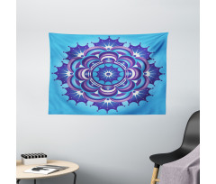 Middle Eastern Motif Petals Wide Tapestry