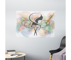 Hair Dresser Concept Wide Tapestry