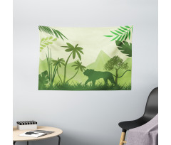 Savannah Flora Fauna Wide Tapestry