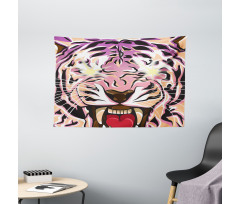 Strong Animal Eyes Wide Tapestry