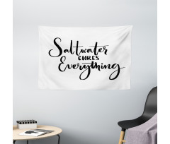 Saltwater Cures Everything Wide Tapestry