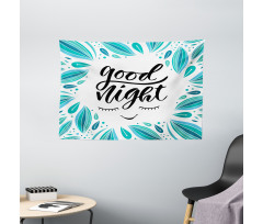 Doodled Night Wishes Wide Tapestry
