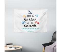 Travel Anchor Wave Wide Tapestry