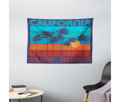 Surf Rider California Wide Tapestry