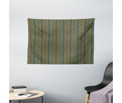 Mexican Vibrant Art Wide Tapestry