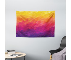 Watercolor Style Ombre Wide Tapestry