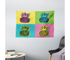 Colorful Summer Pop Art Wide Tapestry