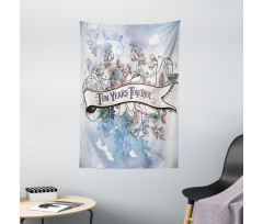 10 Years Floral Art Tapestry