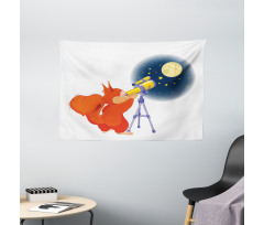 Animal with a Telescope Wide Tapestry