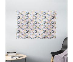 Scattered Nursery Concept Wide Tapestry