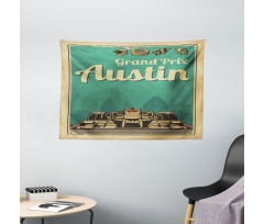 Grand Prix Texas Racing Car Wide Tapestry