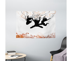 Energic Youth Theme Wide Tapestry