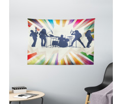 Rock Band 80s Hairstyle Music Wide Tapestry