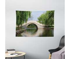 Scenery Calming Image Wide Tapestry