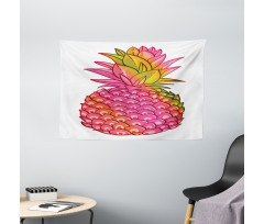 Tropical Organic Fruit Wide Tapestry