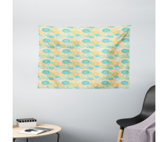 Silhouette Petals Nature Wide Tapestry