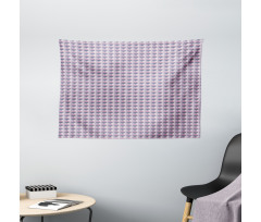 Ornamental Grid Pattern Wide Tapestry